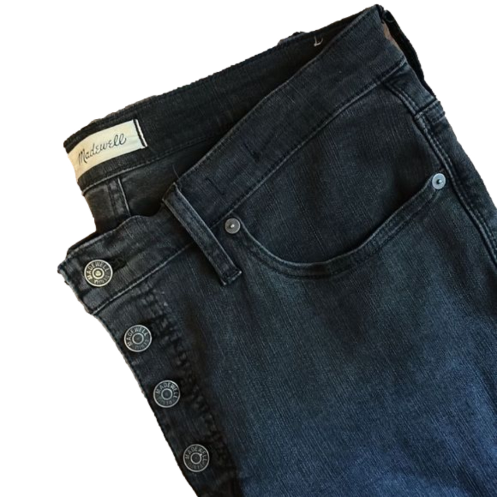 MADEWELL 9” Mid-Rise button front Skinny Jeans